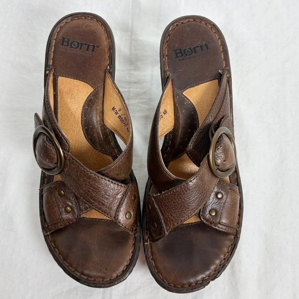 Born brown leather